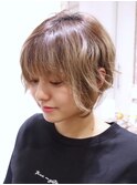 【Owll】小顔ショートスタイル　グラデーションカラー
