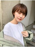 丸型ショートボブ☆ラフなニュアンス