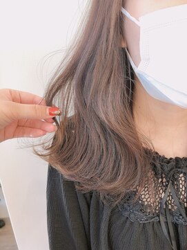 ヘアーサロン トランク(TRUNK) ラベンダーアッシュ　ベールカラー　透明感　柔らかカラー