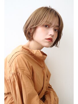 サンク ヘア アンド スパ パルシェ店(CINQ hair&spa) 《CINQ》勝見 ハイトーンベージュ×ふんわりボブ♪