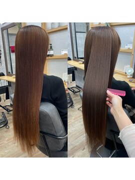 ナチュラル 泉中央店(Natural) 美髪スーパーロング×グレージュカラー