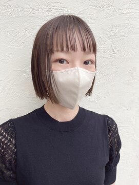 イデー ヘアサロン(idee Hair Salon) 毛先ストンな切りっぱなしボブ＊