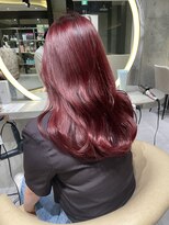 ロンドメリア 天神大名店(Lond Melia)&nbsp;★斜めバングミディアムヘアグレージュカラーシルキーベージュ★