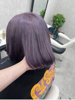 ヘアサロン ドット トウキョウ カラー 町田店(hair salon dot. tokyo color) 斜めバング/グレージュカラー/デザインカラー/シルキーベージュ