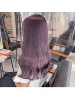 ネクストハラジュク(NEXT HARAJUKU)&nbsp;★ホワイトグレージュミニウルフデジタルパーマチェリーブラウン