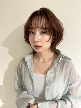 アヴァンスクロス あべのルシアス店(AVANCE.CROSS) 顔まわりレイヤー×ブラウンベージュ