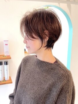 アエル(aeru) ショートボブ/ショート/くすみベージュ/髪質改善