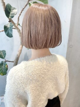 セイドット オモテサンドウ(Say. omotesando) say.こなれミディ前髪イメチェンミルクティーベージュブリーチ