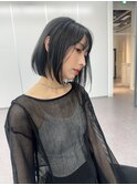 【futaba】切りっぱなしボブ/黒髪ボブ