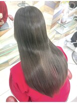 アースオーセンティック 熊本長嶺店(EARTH Authentic)&nbsp;20代30代40代大人可愛い髪質改善暗色カラー艶感ストレート透明感