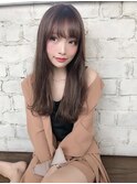 ロングヘアでひし形 好印象◎小顔ゆるふわ無造作カール/era加藤