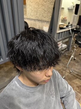 ハルクファースト 札幌(HRK 1st.) 札幌大通メンズショートカットシャドウツイストスパイラルパーマ