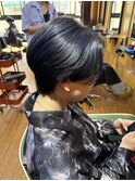 【ネイビーブルー×ショート】ブルー系カラー