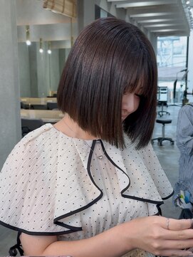 ロンド 表参道店(Lond) ◇くびれヘア/アプリコットオレンジ/ボブ/髪質改善/縮毛矯正