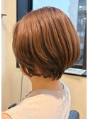 白髪ぼかし×ベージュ