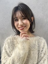 プランツヘアー ミディアムレイヤーカット 20代30代40代福岡博多美容室