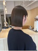 髪質改善ストレートとぱつっとボブ