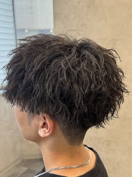 ハッシュタグネイビー 仙台駅前店(#NAVY) ツイスパ仙台美容室波巻きフェザーショートシャドウパーマ