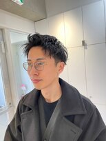 ヘアサロン ガリカ 表参道(hair salon Gallica)&nbsp;メンズ黒髪ツーブロック爽やかアップバング