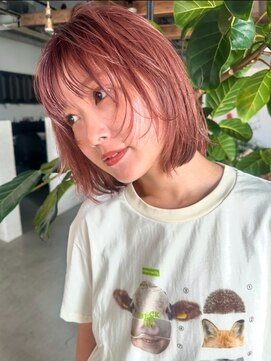 ディッセンバー 神宮前(December) 暖色カラー/ピンクカラー/顔周りレイヤー/渋谷