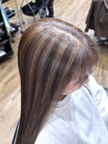 ハピネス クローバー 八木店(Happiness CLOVER)&nbsp;脱白髪染め　ハイライト　白髪ぼかし　ベージュカラー