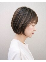 ヘアスタジオヘーフリヒ(HAIR STUDIO HoFLICH)&nbsp;大人ボブ/ワンレン/切りっぱなし/シースルーバング