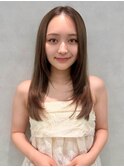 イメチェン/似合わせカット/フルバング／レッドブラウン/中野