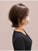 レイヤーボブ/くびれボブ/透明感カラー/30代40代50代/小倉美容室