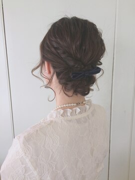 ピエドプールポッシュ(PiED DE POULE POCHE) ＊ arrange hair ＊ ゆるふわアップ