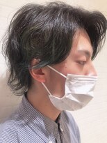 レイフィールド 浜町観光通り店(RAY Field) ナチュラルウェーブ×グラデーショングリーン