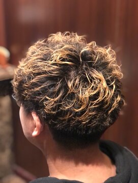 ヒロギンザ 田町店(HIRO GINZA) マッシュパーマ×ハイカラー