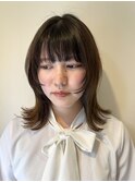 お顔周りカット+ロブ×ニュアンスカラー/20代30代40代