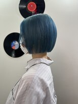 デート 下北沢(DATE)&nbsp;ダブルカラーブルーベージュカラーケアブリーチハイトーンカラー