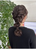 編み下ろしバルーンヘア