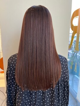 アデプト 金町店(adept) チェリーブラウン×髪質改善Tr