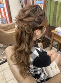 王道ハーフアップ