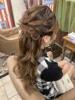 プーペ(pupe)&nbsp;王道ハーフアップ