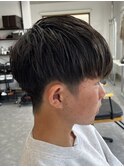 メンズマッシュパーマニュアンスパーマスパイラルパーマ刈り上げ
