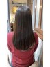 【全体染め(ミルボン)】ショート＋前・後処理＋3step Tr ￥6500→