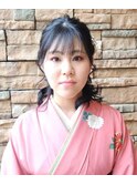 卒業袴着付け＆黒髪ヘアアレンジ10代20代30代