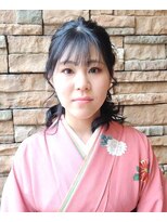 エノモト(ENOMOTO)&nbsp;卒業袴着付け＆黒髪ヘアアレンジ10代20代30代