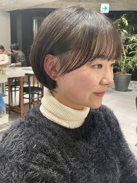 フィルムス 表参道(FILMS) レイヤーカット/ウェットへア/オリーブベージュ/表参道