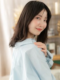 カバーヘア ブリス 志木南口駅前店(COVER HAIR bliss) センターパートアースカラーニュアンスパーマa志木代30代40代