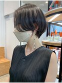 ニュアンスカラーフレンチカジュアルアッシュブラック_ba393171