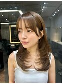 韓国レイヤー/韓国風/ボブ/髪質改善/黒髪/ブリーチなし〔池袋〕
