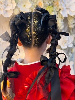 ミニョン(mignon)の写真/【赤間駅徒歩5分】様々なシーンに合わせたヘアセット～撮影をワンストップで行えるフォトスタジオサロン★