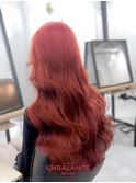 ★ブリーチなしダブルカラー/レイヤー/レッドブラウン【JUNYA】