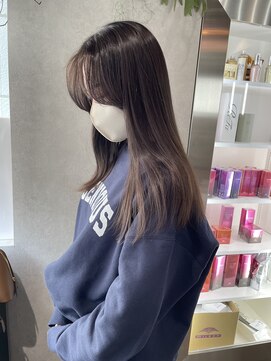 ゼスト クレス(ZEST Cres) 【立川cres小山】ブリーチなしマロングレージュ