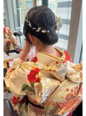 タイトシニヨンアレンジ☆