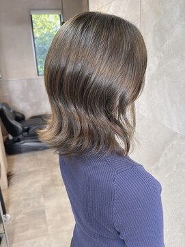 ドゥマン(Demain) メルティカラー 似合わせカット ウェーブミディアム 小顔 ツヤ